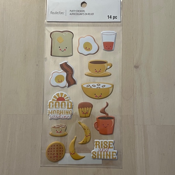 Brand New Recollections Kawaii Breakfast Stickers - Picture 1 of 4